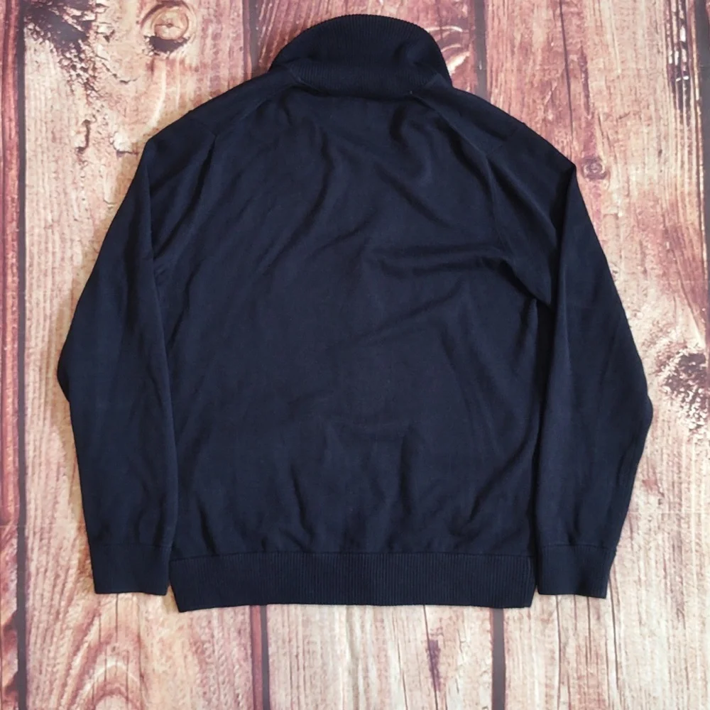 Jos. A. Bank Mens Cardigan Sweater With Arm Patches